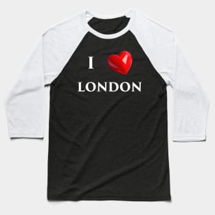 I Love London Baseball T-Shirt